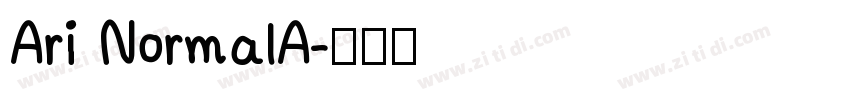 Ari NormalA字体转换